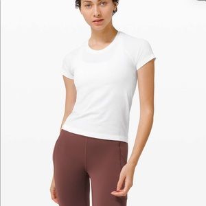 Lulu Race Length swiftly tech short sleeve
